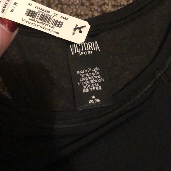💥NWT Victoria sport black tank mesh exercise - Picture 2 of 7
